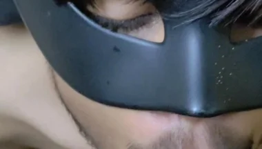 Cute Indian Twink Don't Know How to Give Blowjob but Know How Tho Swallow My Cum