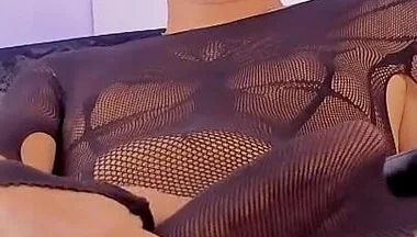 Good Boy Femboy Ken Masturbates in Tights and Asks to Be Watched