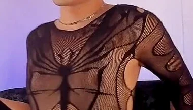 Ken Femboy Dances in Front of the Camera Dressed as a Whore Sissy