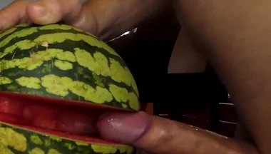 My Way of Beeing a Vegan. Fucking a Watermelon