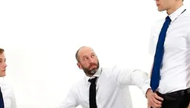 Kinky Priest Tests Aaron Allens Self Control By Sucking Hard Cock In Front Of Him