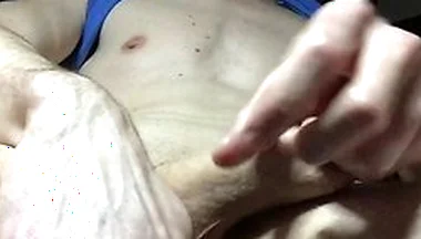 Playing With Us Cock - Workshop Wank -stroking The Meat Until He
