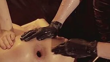 Pup Davey Ass Takes Whole Arm