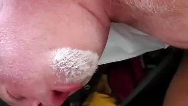 Bear Sucks Dick and Cums for You! BBC Gets a Foot Job!