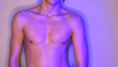 Green-haired Twink Strokes It Standing
