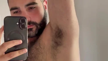 Giving a Sniff to My Hairy Pits After the Gym