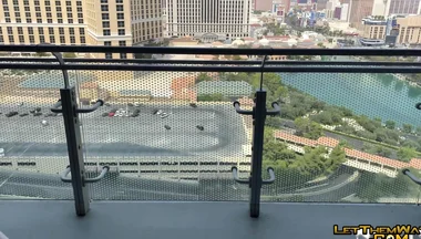 Public Balcony Fuck Juven Fucks Bareback