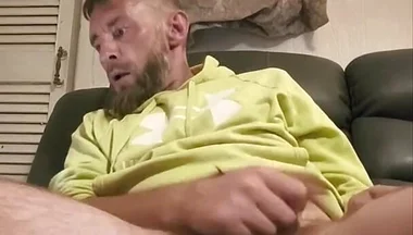Big Dick Wanking and Smoking