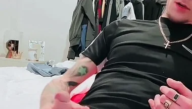 Chav Lad British Chav Wank Cum Shot
