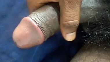 Man Cumshots Bush Hairs Around Dick, Pink Head, Black Dick, Sexy Hotdesi