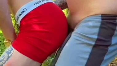 Horny Scally Takes Hung Stepdaddy Outdoors