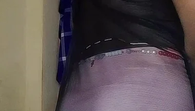 Pretty Sissy Jerks Dick and Grabs His Ass in Lingerie