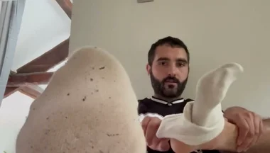 Sniffing My Overused Socks After the Gym!