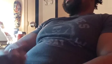 BBC Bear Cam Show Jerk and Cum