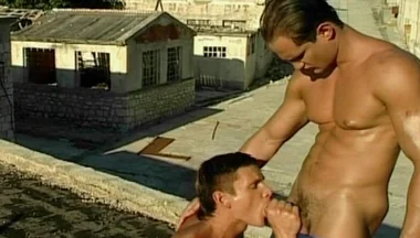 Muscular Young Stud Gets Drilled Anal by His Hung Lover in the Open and Takes a Big Cumshot