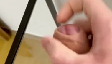 Fresh Cum on a Glass Table