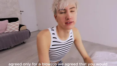 I Talked My Stepfather Into Going for a Walk, but He Fucked Me in Exchange.
