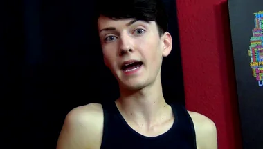 Slim Twink Benjamin on Set