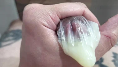 Cum in a Condom Again