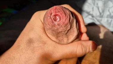 Daddy’s Tight Foreskin Stretched and Leaking Precum
