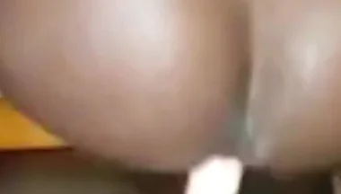 Bouncing My Booty Anal Riding Big Dildo