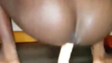 Bouncing My Booty Anal Riding Big Dildo