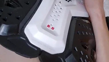 When Wear Motocross Protection, I Love Jerking off My Big Cock