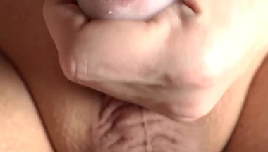 Jerk off My Little Uncut Cock and Cum a Lot