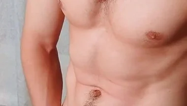 Pumped up Guy Decided to Jerk off After a Hard Day's Work to Relax - Alexhuff