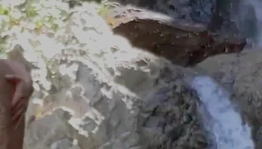 Tatted Gay Stepdaddy Fucks Twink Public Hiking Waterfall Fucking Caught Hardcore Anal Big Cumshot Uncut