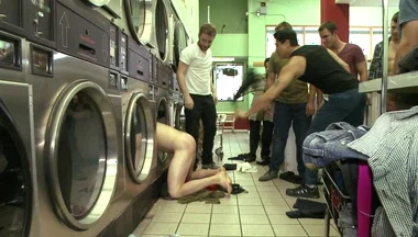 Punk Gets His Balls Stretched and His Hole Fucked by a Crowd of Men