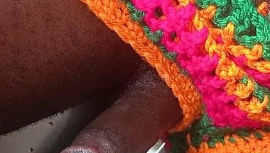 African Bisexuals Masturbating and Huge Cum