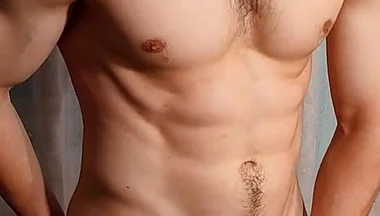 Sexy Guy Touches Himself and Jerks Big Dick with Moans - Alex Huff