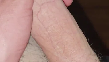Smoking and Playing with My Hairy Cock