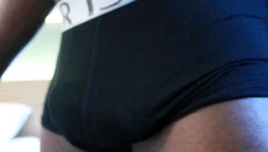 Black Stud Showing off Underwear and Gooning, Getting Hard and Showing Muscle Butt and BBC