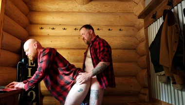 Aussie Stepdad Bear Fucks Ginger Cub in the Cabin
