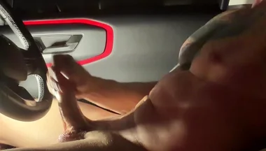 Car Masturbate and Cum