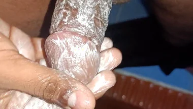 Masturbation in Bathroom Sperm Out
