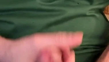 Edging My White Cock with Cum as Lube