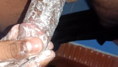Masturbation in Bathroom Sperm Out