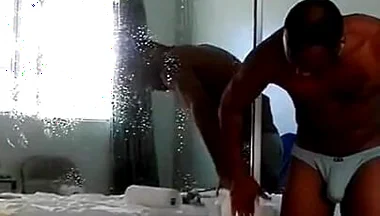 Cleaning the Mirror Nude!