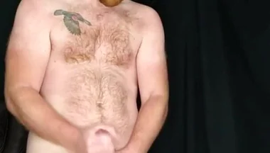 Standing up Cum Shot