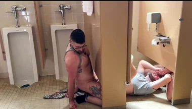 Group Fun in the Gym Bathroom