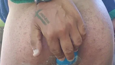 First Time Using an Inflatable Anal Ball