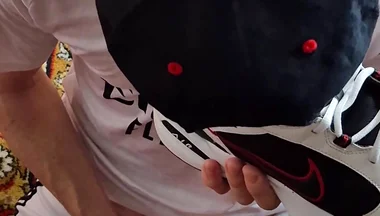 Licks Cum From Nike's Sneakers