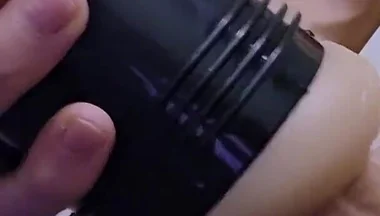 My Step Mom Big Ass Gets Me so Hard I Slide My Big Dick Into Fleshlight Cumming Multiple Times Creampie