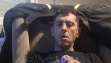 Guy Masturbating on the Sofa