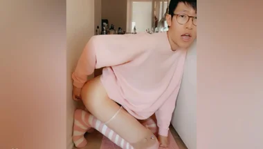 Skinny Asian Boy Loves Taking It From Behind