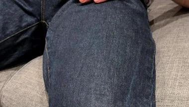 Watching Porn in Tight Jeans - Cumming on Myself