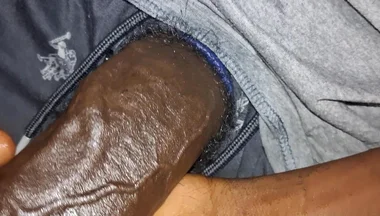 Juicy Oily Uncut BBC Stroking Slowly Close up